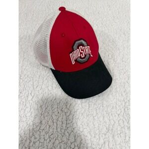Ohio State Buckeyes Trucker Hat Captivating Headgear Red Wht Black Snapback Cap